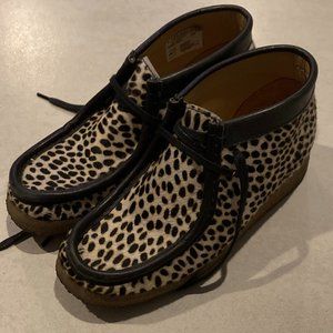 Cheetah Leopard Print Clarks Wallabee Boot